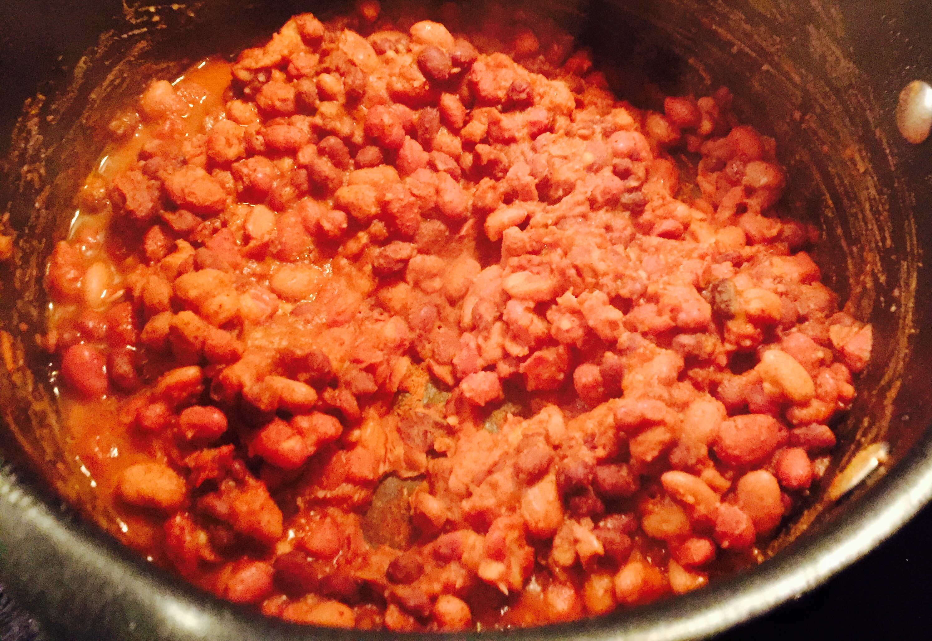 Quick stovetop chili ... minus the tomatoes ... which I actually had after all, doh!