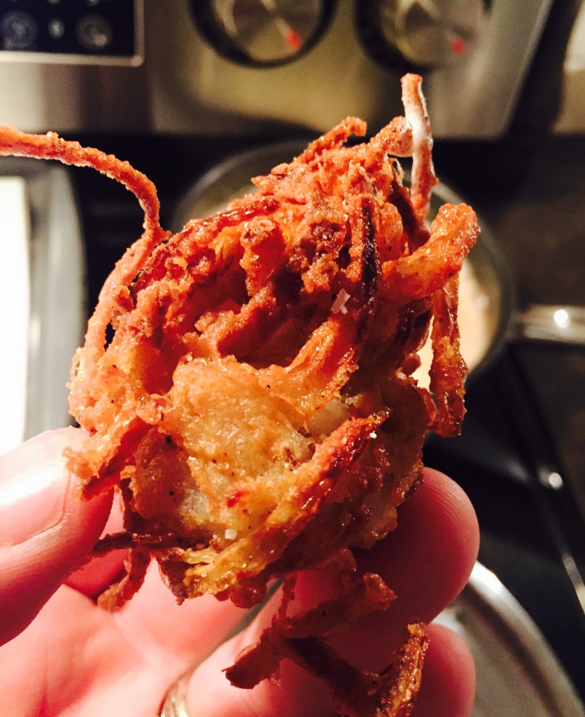 My very first home made onion bhaji ... it was delicious!