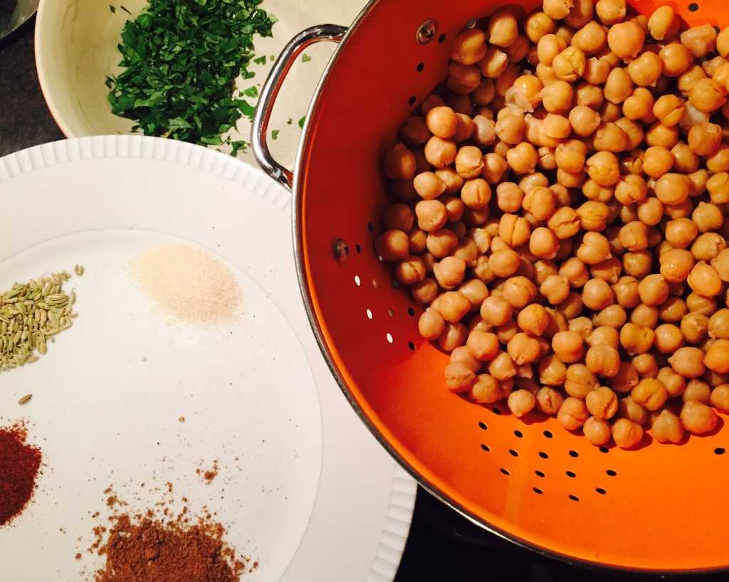 Some ingredients for our chana masala