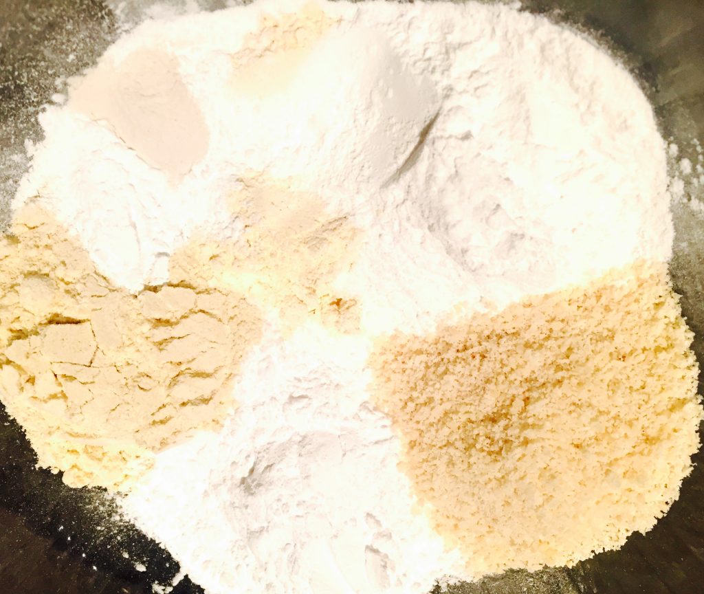A special mix of gluten free dry ingredients