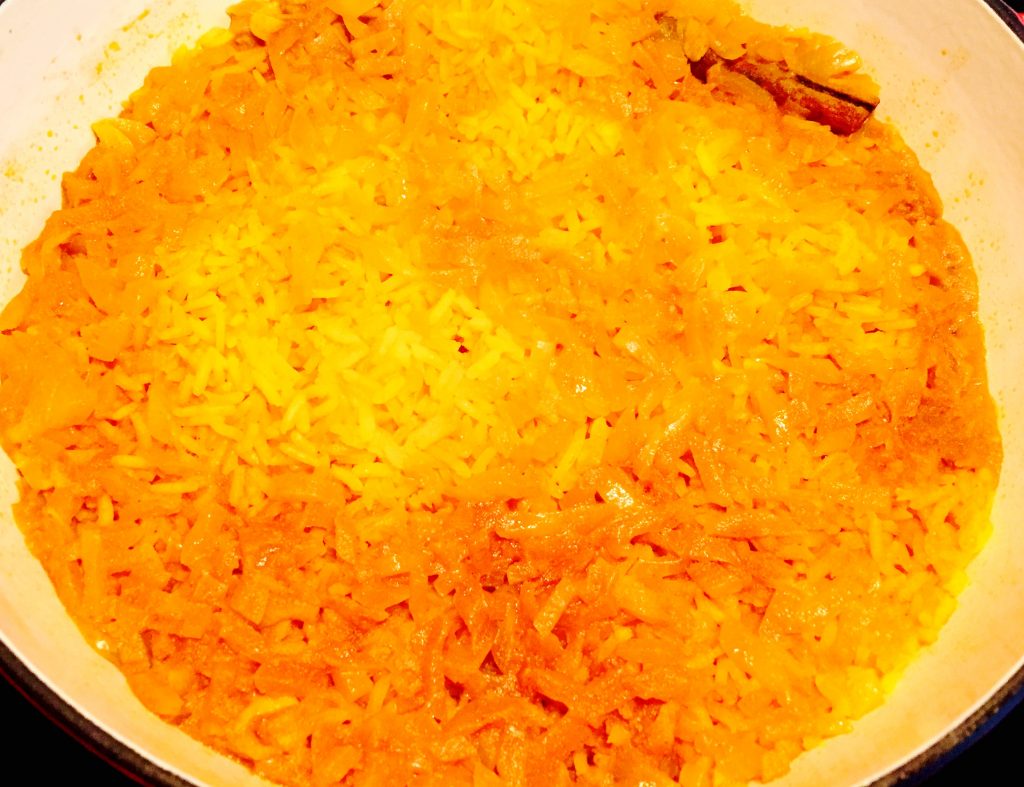 Delicious South African turmeric rice, absolutely my new favourite rice dish