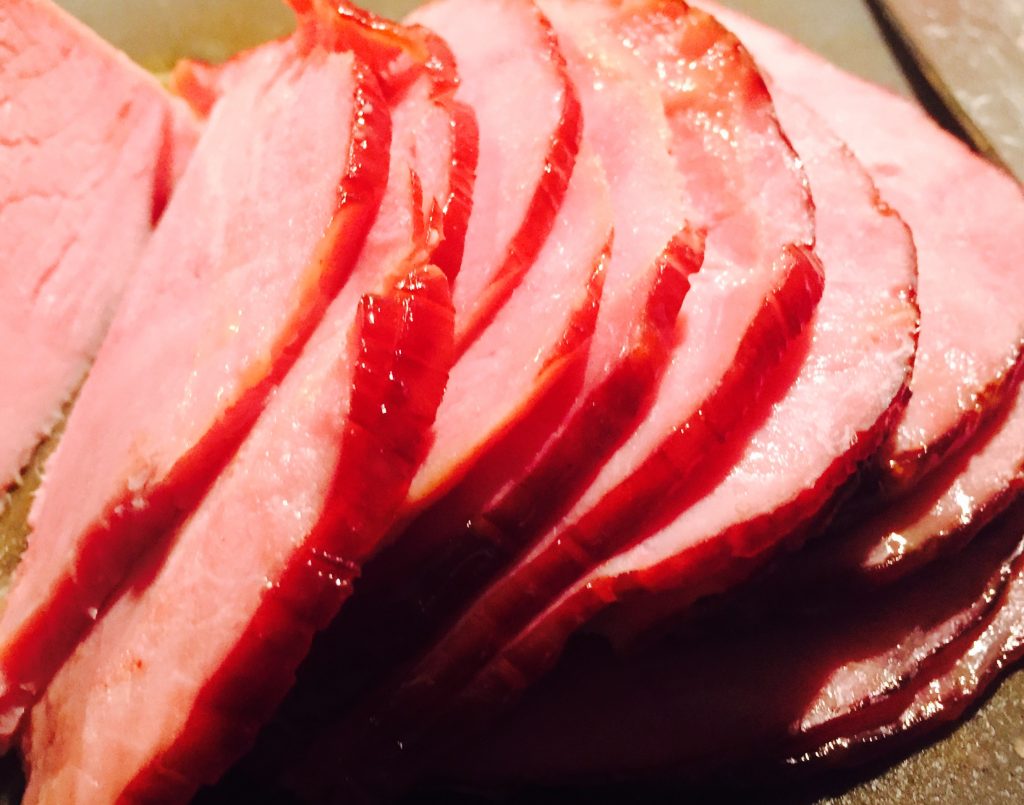 Some more yummy homemade cold cuts, this time in the form of succulent roasted glazed ham