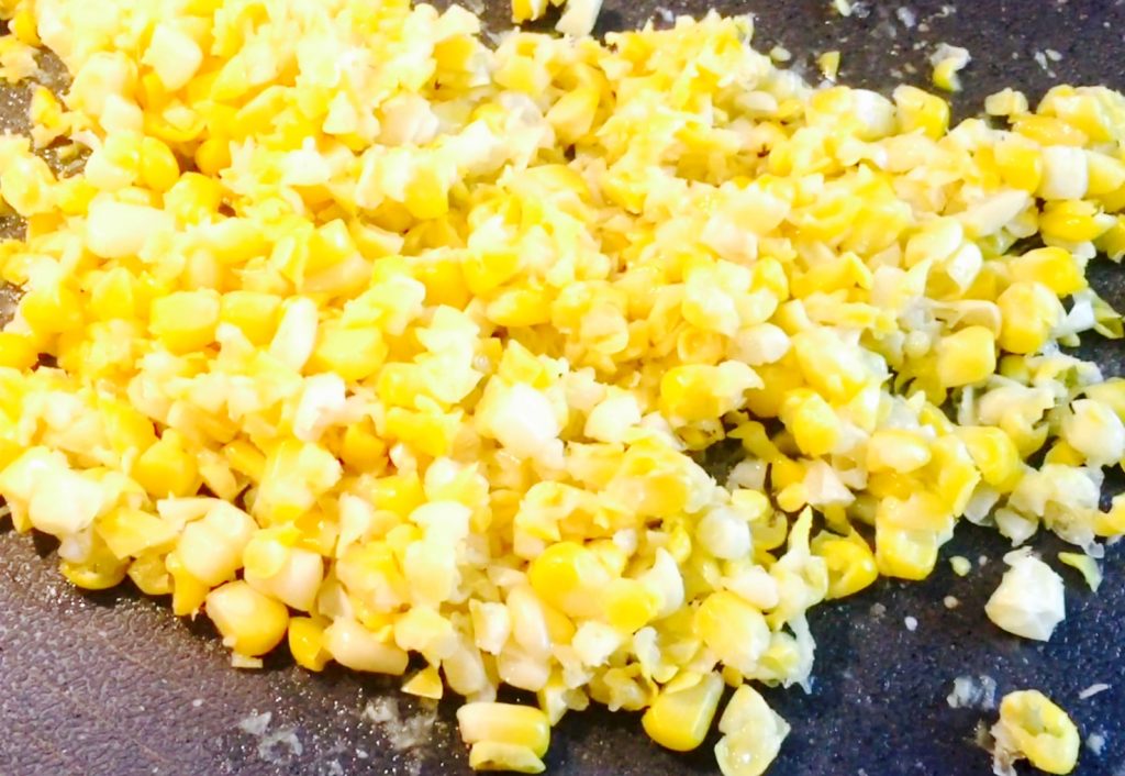 It seems a shame not to include fresh kernels of corn right of the cob and roughly chopped, certainly not required but highly recommended