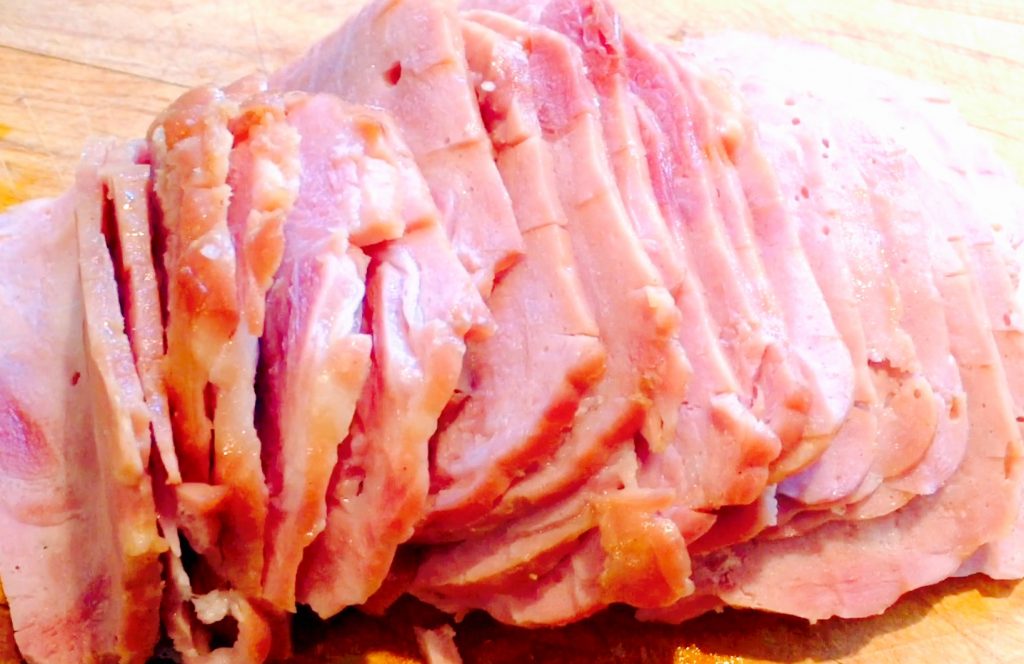 A whole pound of delicious organic maple mustard glazed roasted ham ... ready in 20 minutes!
