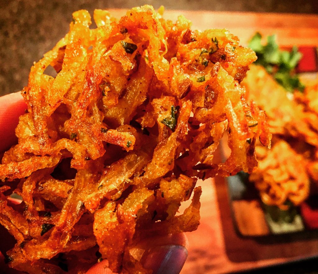 Completely addictive gluten free onion bhaji