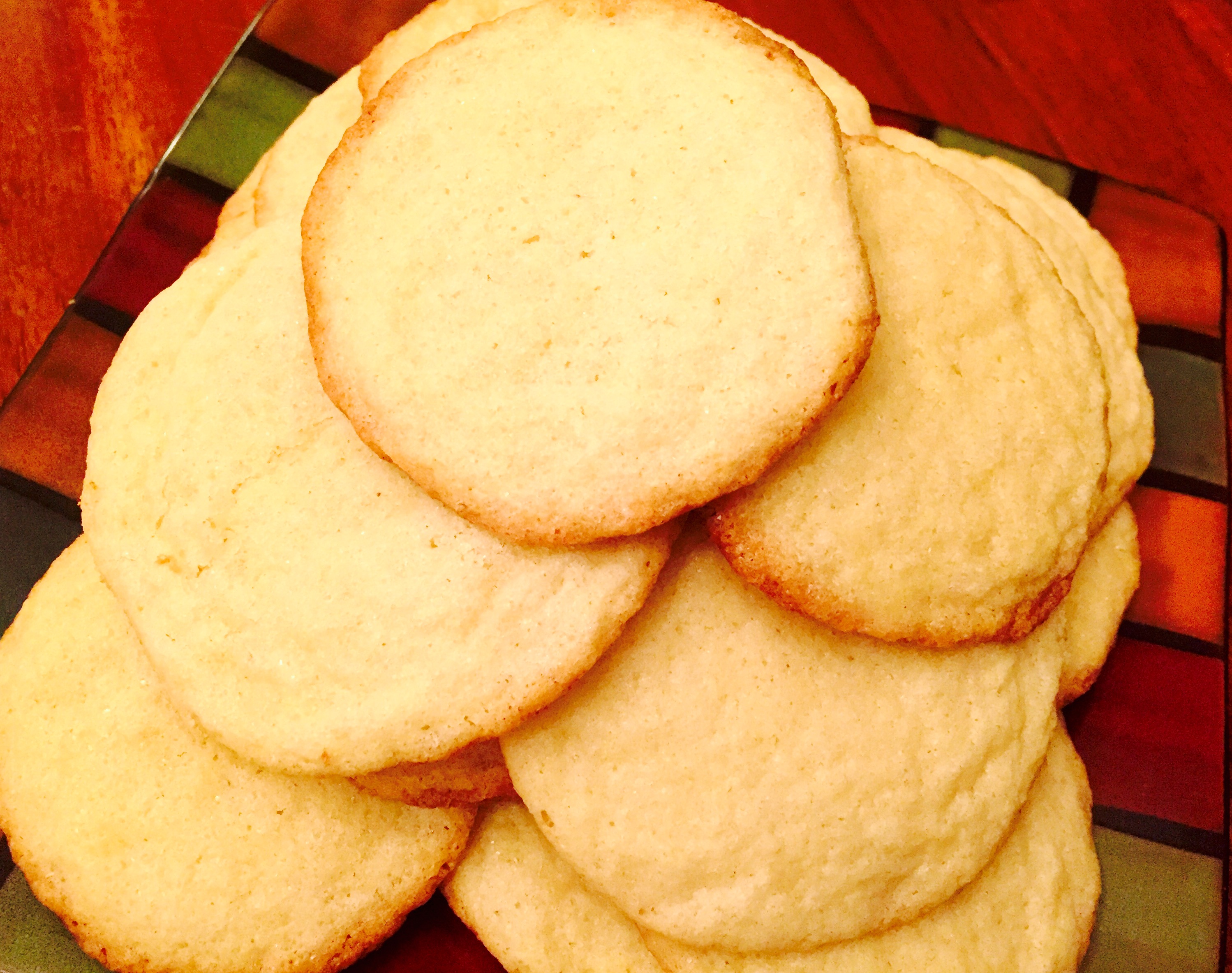 The moist, chewy and delicious results of my traditionally inspired gluten free sugar cookie recipe