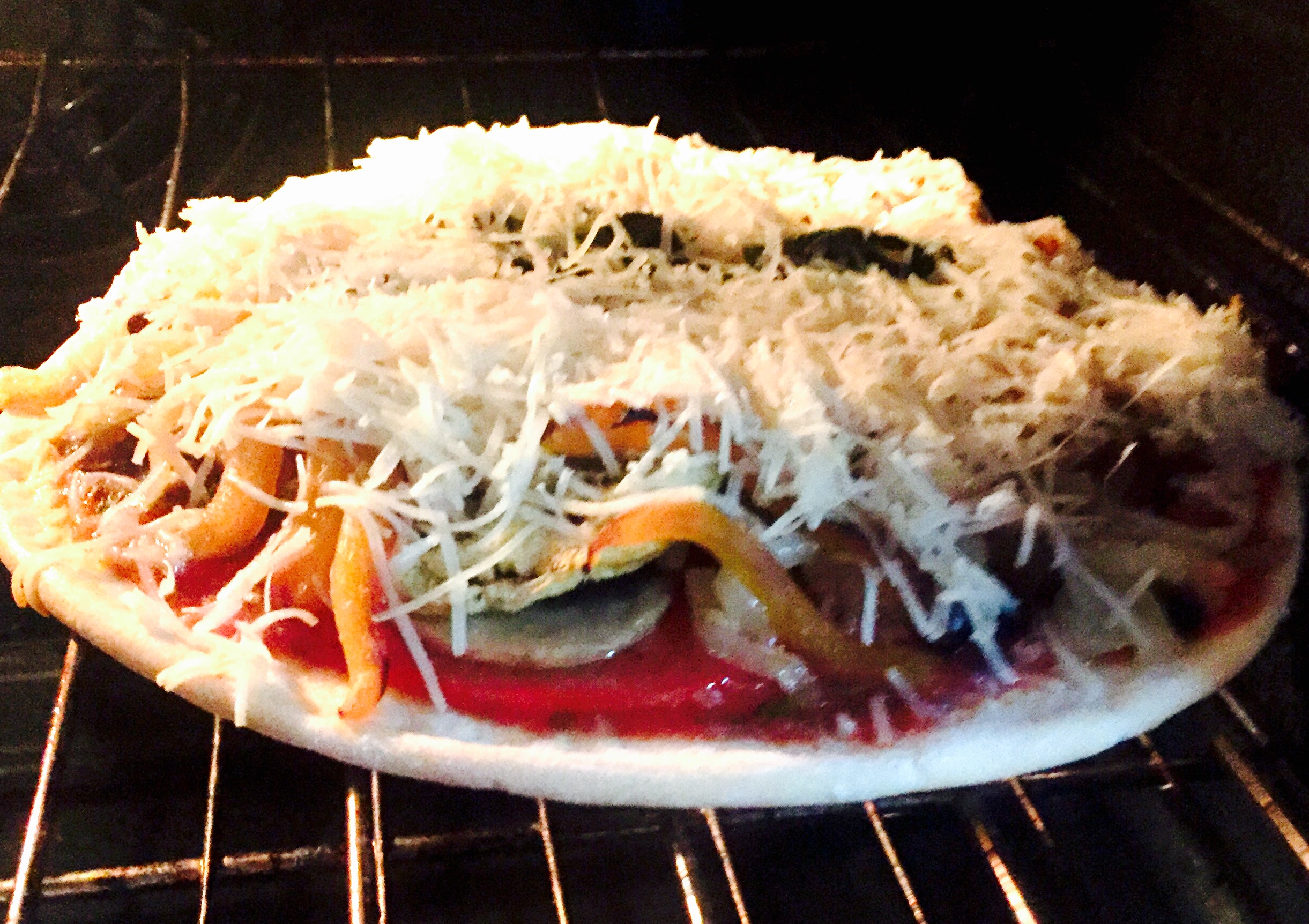 A delicious dairy free gluten free pizza loaded with toppings