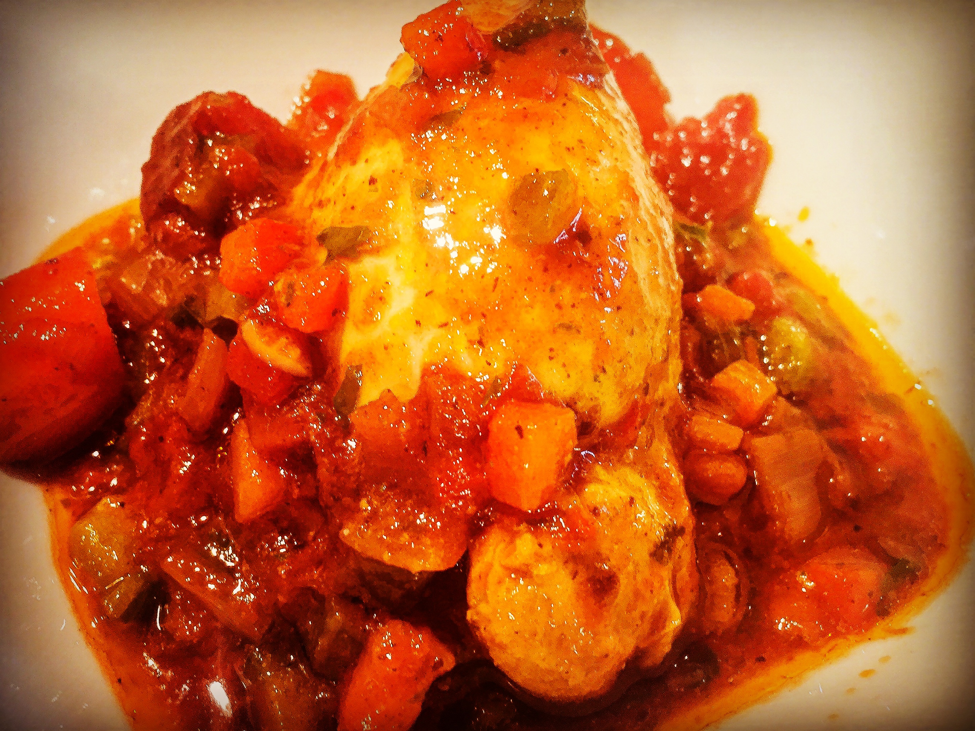 Spanish Caribbean chicken fricassee ... aka: Pollo en Fricase