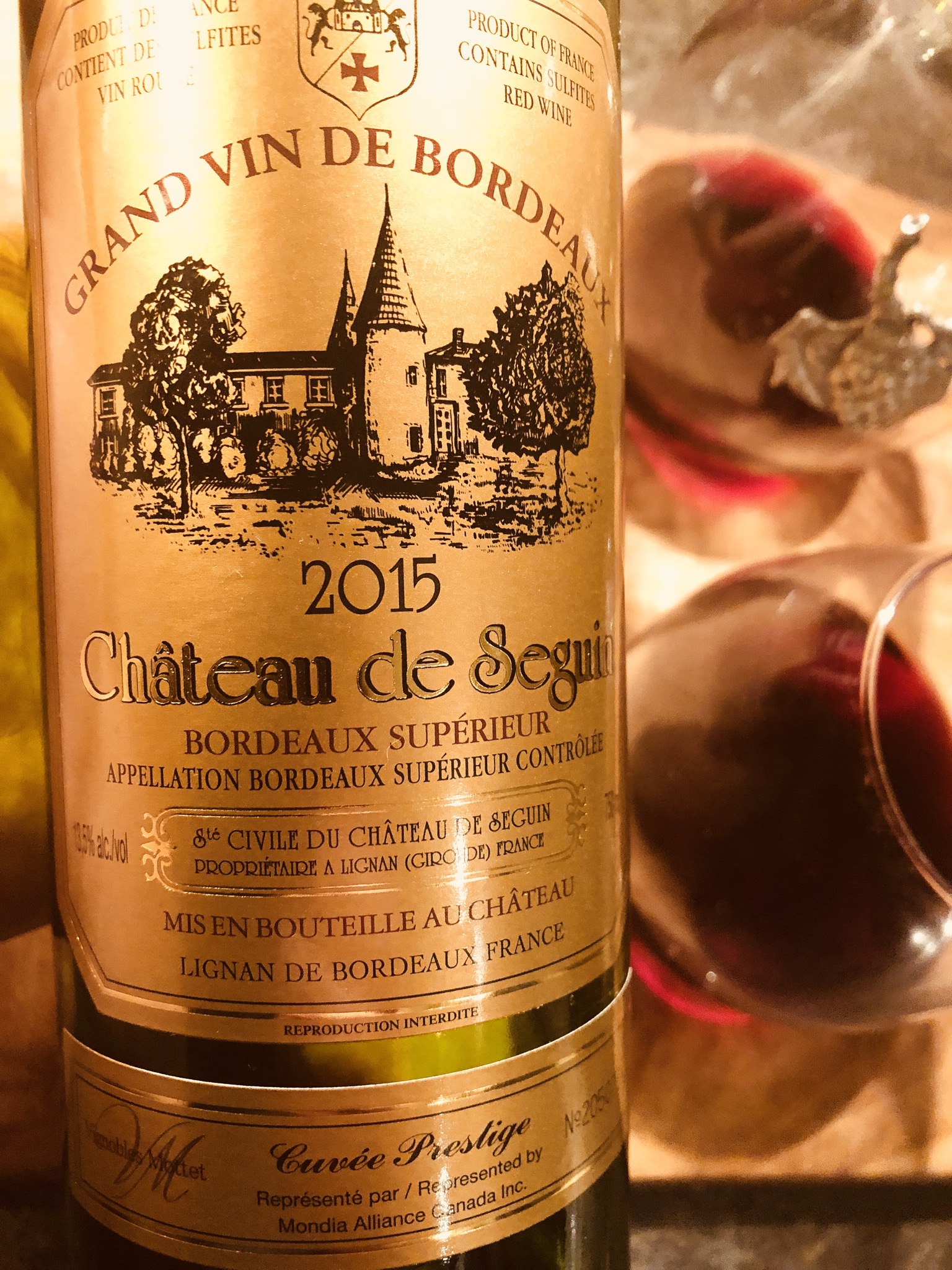 Chateau de Seguin Cuvee Prestige 2015 Bordeaux Superieur